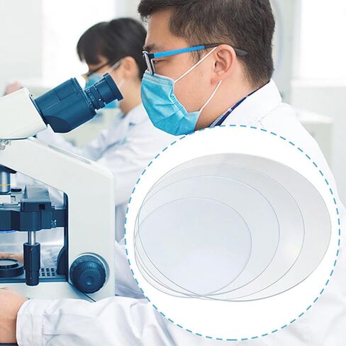 minkissy 8pcs Heat-Resistant Thickened Glass Watch Glass Set for Laboratory Teaching, School Science Experiments, Includes 60mm, 75mm, 90mm, 100mm Evaporating Dish in Saudi Arabia