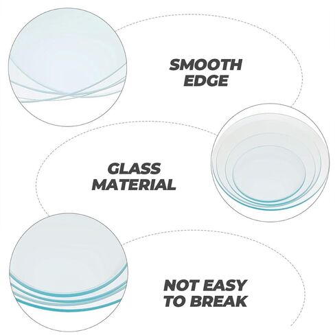 minkissy 8pcs Heat-Resistant Thickened Glass Watch Glass Set for Laboratory Teaching, School Science Experiments, Includes 60mm, 75mm, 90mm, 100mm Evaporating Dish in Saudi Arabia