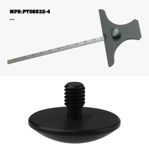 نقطة اتصال المؤشر 1/8 بوصة عمود × 1/2 بوصة طرف مستدير متوافق مع Starrett PT06632-4 للقرص والمؤشرات الرقمية in Kuwait