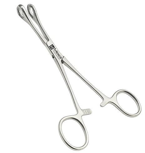 Macs Straight Sponge Holding Forceps – 9.5 Inch Surgical Instrument – Stainless Steel Sponge Clamp with Serrated Jaws (Curved) in Kuwait