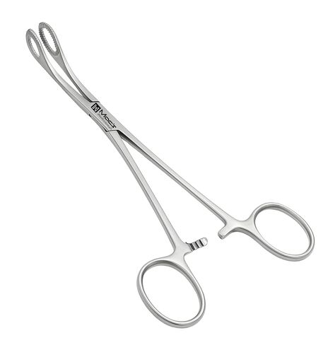 Macs Straight Sponge Holding Forceps – 9.5 Inch Surgical Instrument – Stainless Steel Sponge Clamp with Serrated Jaws (Curved) in Kuwait
