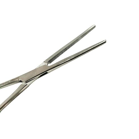 Premium German Stainless Ultimate Hemostat Forceps CLAMP Set, 2 Piece Straight + Curved (CYNAMED Brand) … in Saudi Arabia