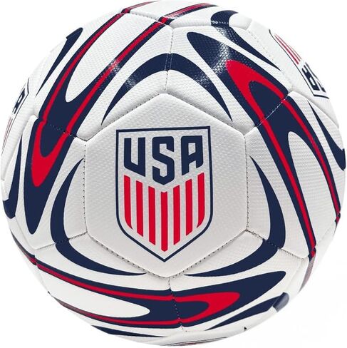 Icon Sports Officially Licensed U.S. Soccer Federation USMNT Soccer Ball Size 5 - Modern Swirl in Saudi Arabia