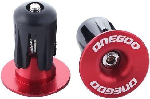 زوج واحد من غطاء نهاية قضيب مقبض الدراجة 15-20.5 مم من سبائك الألومنيوم MTB مقابس غطاء المقود ملحقات المقود للدراجات، مقابض مقود الدراجة، المقاود، سماعات الرأس والسيقان (أحمر) in Kuwait