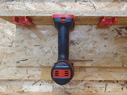 StealthMounts Tool Holder Compatible with Milwaukee M18 (8 Pack) - Red | StealthMounts Locking Tool Mounts | Made in the UK in Saudi Arabia