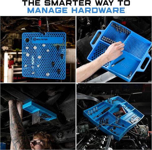 حزمة BLUE Ultimate Bundle - Bitster 2.0، المنظم الأصلي، صينية تنظيم مرنة وصينية أدوات الصندوق العلوي، نظام تنظيم التثبيت الاحترافي للميكانيكيين والكهربائيين والتدفئة والتهوية وتكييف الهواء (HVAC) in Kuwait