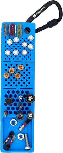 حزمة BLUE Ultimate Bundle - Bitster 2.0، المنظم الأصلي، صينية تنظيم مرنة وصينية أدوات الصندوق العلوي، نظام تنظيم التثبيت الاحترافي للميكانيكيين والكهربائيين والتدفئة والتهوية وتكييف الهواء (HVAC) in Kuwait