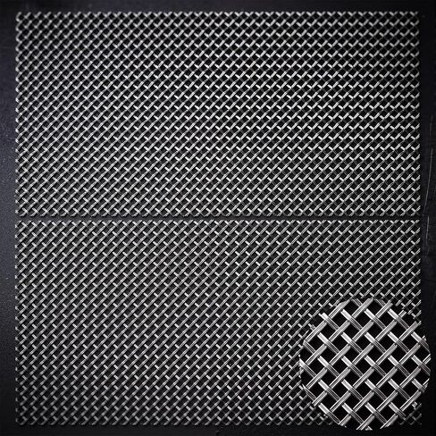 2 Pcs Expanded Metal Sheet Stainless Steel Mesh Screen 304 Wire Sheet Decorative Metal Panels 12" x 24" Ventilation Vent Decorative Grate Cabinet Door Cage Garden Window Filter DIY Projects in Kuwait