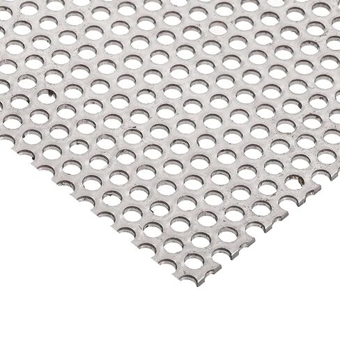 0.048" x 8" x 12", 0.140" Holes, 0.187" Centers, 304 Stainless Steel Perforated Sheet in Saudi Arabia