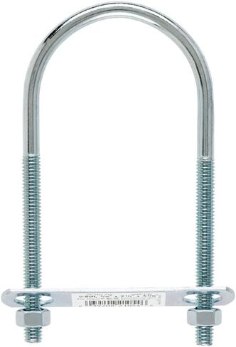 Hampton 0.31 in. S X 2-1/2 in. W X 5-1/4 in. L Coarse Zinc-Plated Steel U-Bolt - Total Qty: 10 in Saudi Arabia