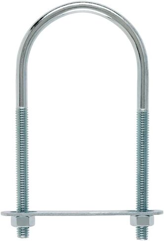 Hampton 0.31 in. S X 2-1/2 in. W X 5-1/4 in. L Coarse Zinc-Plated Steel U-Bolt - Total Qty: 10 in Saudi Arabia