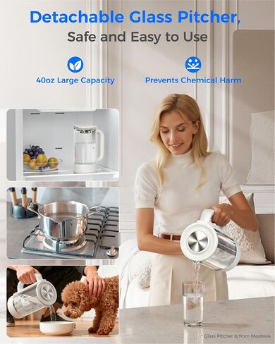 Waterdrop M6SL Mineral Reverse Osmosis System Countertop Water Filter, 8-Stage, 3:1 Pure to Drain, RO System Delivers Purified Water to Glass Pitcher, NSF/ANSI 372 & 58 Certified, Room-Temperature in Saudi Arabia