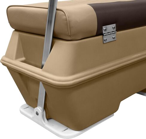 Wise DLX156-1900 DLX Pontoon Series 70 Quart مقعد مبرد خلفي متأرجح - محايد / نيزك in Kuwait