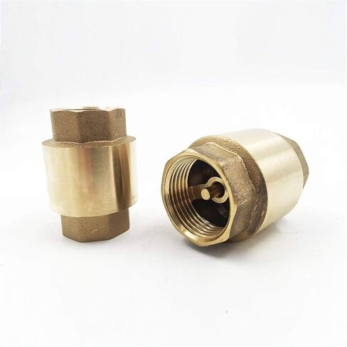 صمام فحص نحاسي 1/2 بوصة إلى 2 بوصة - صمام فحص زنبركي للرفع الرأسي لتصنيف DN15 DN20 DN25 DN32 DN50-200WOG، قطعة واحدة (DN15) in Kuwait
