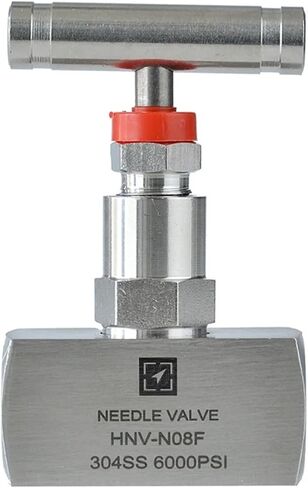 1/4" 3/8" 1/2" Stainless Steel Internal Thread Needle Globe Valve HNV-N High Temperature Pressure(3/8 Inch) in Kuwait