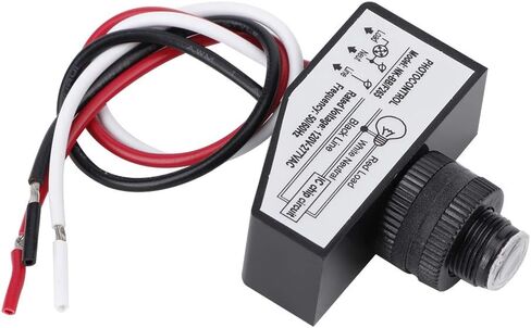 Photoelectric Switch, Energy Efficient Light Control Sensor with Auto On Off, for CFL LED Halogen Fluorescent Bulbs 120 277V AC 50 60Hz in Saudi Arabia