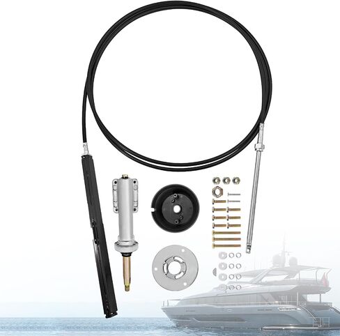 طقم كبل نظام التوجيه SS14116 بطول 16 قدم متوافق مع طقم إطار Seastar SB39526P SB39544P لنظام التوجيه الخلفي المثبت SH5210P SH5230P لوحدات الخوذة SSC13416 SS15116 in Kuwait