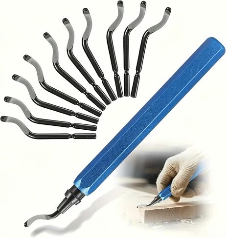 1-Pack Deburring Tool,High Speed Steel Swivel Blades - Works on Metal,Resin,PVC Pipes,Plastic and 3D Printed Edges - Plumbing & 3D Printing Burr Removal Reamer Tool,Ideal for Home Repair in Saudi Arabia