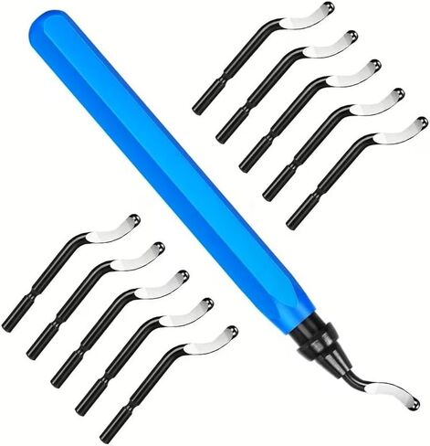 1-Pack Deburring Tool,High Speed Steel Swivel Blades - Works on Metal,Resin,PVC Pipes,Plastic and 3D Printed Edges - Plumbing & 3D Printing Burr Removal Reamer Tool,Ideal for Home Repair in Saudi Arabia