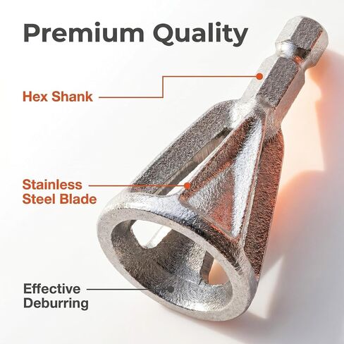 Deburring External Chamfering Tool - Stainless Steel Drill Bits for Removing Burrs and Chamfering Bolts in Kuwait