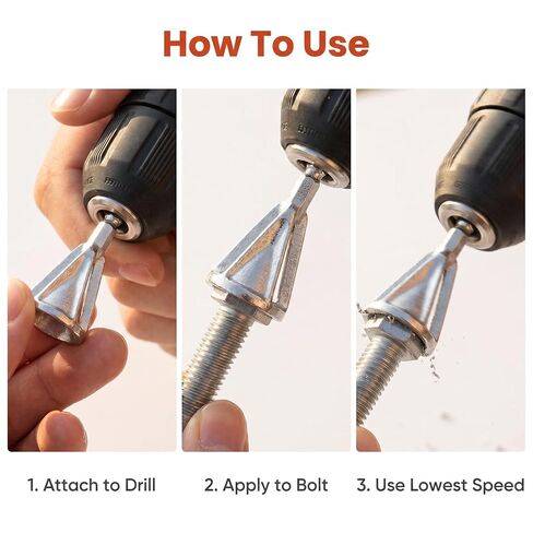 Deburring External Chamfering Tool - Stainless Steel Drill Bits for Removing Burrs and Chamfering Bolts in Kuwait