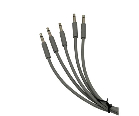 Luigi's Modular mPatch Mini Eurorack Patch Cables - Gray 30 cm (12 in) 5 Pack in Saudi Arabia
