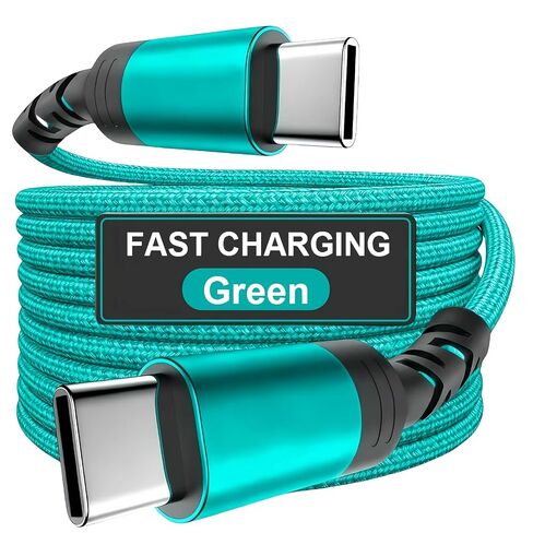 USB C to USB C Cable 60W PD 5A Fast Charging, Type C Charger Cord for Smartphones, Tablets and Laptops, 3.3FT/6.6FT (Blue,200cm=6.6ft=78.7inch) in Saudi Arabia