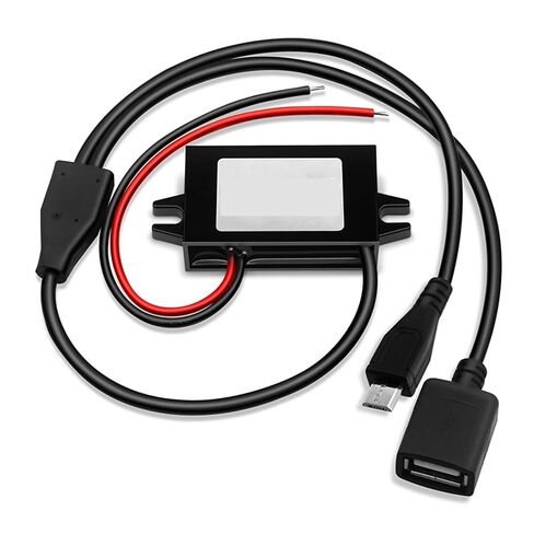 DC-DC 12V 24V to 5V 3A 15W Car DC Converter Type-C USB Step Down Voltage Power Supply Output Adapter(Single Ear USB_12V24V) in Saudi Arabia