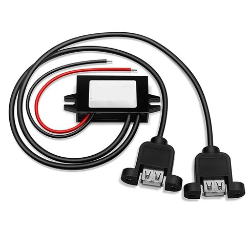 DC-DC 12V 24V to 5V 3A 15W Car DC Converter Type-C USB Step Down Voltage Power Supply Output Adapter(Single Ear USB_12V24V) in Saudi Arabia