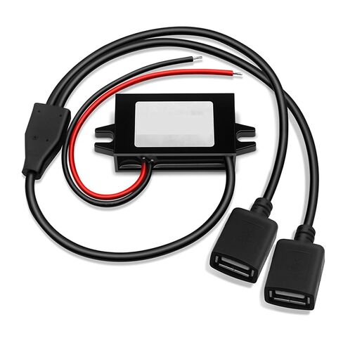DC-DC 12V 24V to 5V 3A 15W Car DC Converter Type-C USB Step Down Voltage Power Supply Output Adapter(Single Ear USB_12V24V) in Saudi Arabia