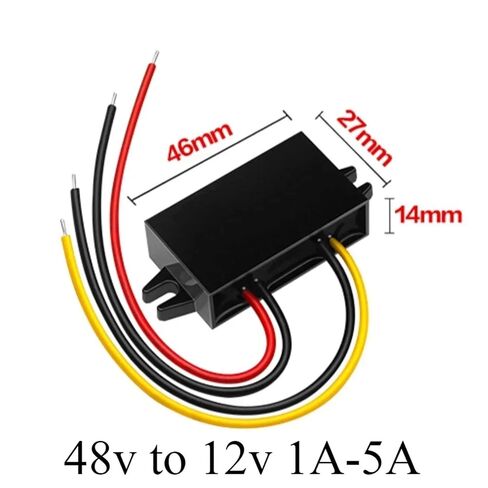24V 36V 48V 60V to 12V Voltage Converter 48v to 12v 1A-5A Power Supply Step Down Dc Regulator(48V to 12V 3A_20V-60V_12V) in Saudi Arabia