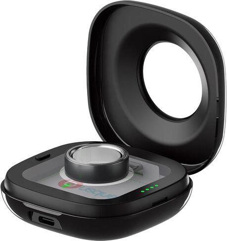 حقيبة شحن محمولة متوافقة مع شاحن Oura Ring 4، تناسب جميع أحجام Ring Gen 4، حتى 10 حلقات شحن، أبيض (الشاحن الرسمي غير متضمن) in Kuwait