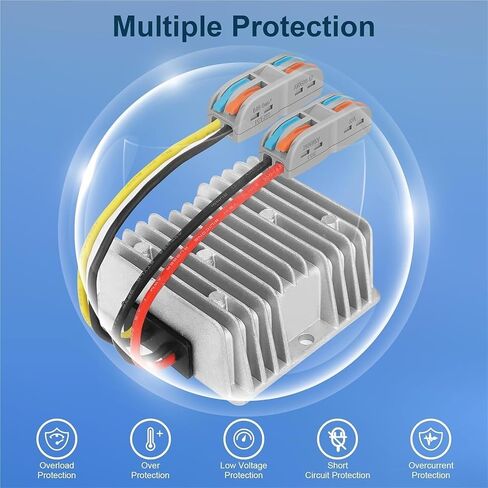 DC 36V/48V Step Down to 12V 20A 240W Converter Regulator Power Supply Module Transformer, Waterproof Voltage Reducer in Saudi Arabia