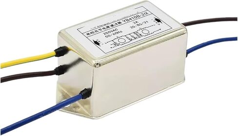 YB410B-1A/3A/6A/10A/20A Dual Section Single Phase AC Power Filter 220V Anti-Interference Inverter Drive Motor(YB410B-1A Lead Type) in Saudi Arabia