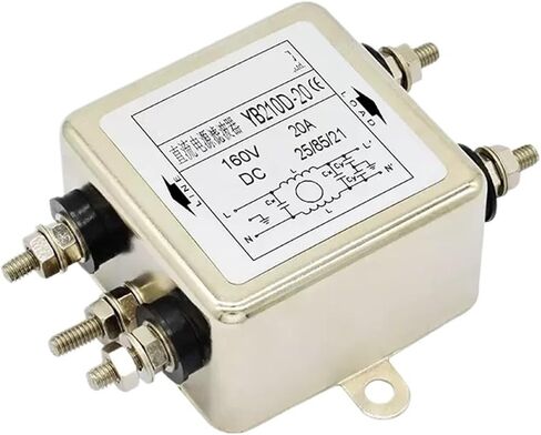 YB210D-1A 3A 5A 6A 10A 20A Single Section Bolt-On Type - 12V 24V 36V 48V 220VDC DC Power Filter(YB210D-60A) in Saudi Arabia
