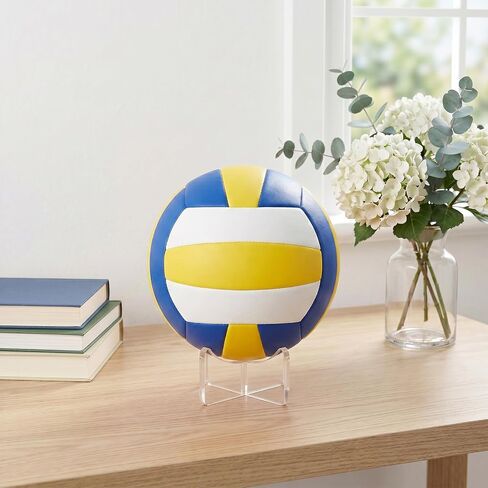 JJUNW 6Pack Small Ball Holder, Acrylic Ball Stand for Display, Tennis Ball-Display Box Acrylic Display Stand for Softball Baseball Golf Balls and Field Hockey Balls in Kuwait