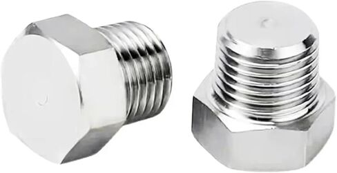 1 قطعة 1/8 "1/4" 3/8 "1/2" 3/4 "1" -1-1/2 "ذكر غاطسة شفة عرافة مربع نهاية التوصيل غطاء 304 ماسورة من الفولاذ المقاوم للصدأ المناسب (عرافة الخارجي ، BSPT SS316) in Kuwait