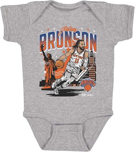 500 LEVEL Jalen Brunson New York Knicks Skyline One-Piece Infant Bodysuit in Saudi Arabia