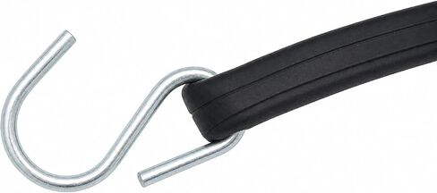 RS Supply Co. 21" Natural Rubber Tarp Straps with Metal Crimped S Hooks, 150% Max Stretch, Heavy Duty Bungee Cords for Tarps, Cargo, Flatbed Trucks (10 Pack) in Saudi Arabia