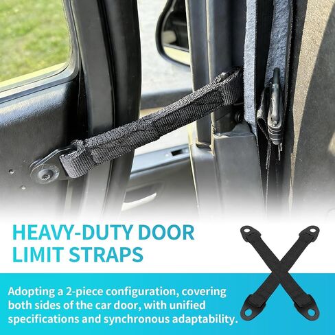Heavy-Duty Door Limit Straps for Can,Am Defender&Defender Max Limited,Extra-Long Design for Wider Door Opening,Reinforced Nylon&Quick-Connect Hardware 2-Pack (2020-Present) in Saudi Arabia