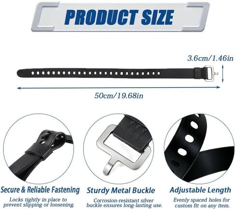 10Pcs Rubber Straps Utility Straps Securing Straps Lashing Strap, Adjustable Tension Straps with Buckle for Motor Gear, Skis, Garden Hoses, Luggage & Cargo – Heavy-Duty Quick Cinch Fastening Tool in Saudi Arabia