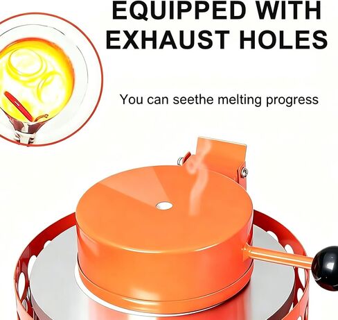 2000W Gold Melting Furnace, Electric Smelting Furnace Kit, 1150°F Max Temperature, 25-35 Minute Melt Time, Temperature Control Display, Perfect for Gold, Silver and Metal Casting in Saudi Arabia