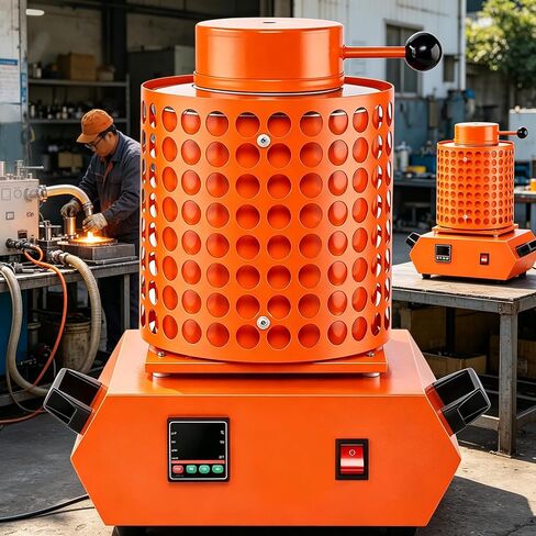 2000W Gold Melting Furnace, Electric Smelting Furnace Kit, 1150°F Max Temperature, 25-35 Minute Melt Time, Temperature Control Display, Perfect for Gold, Silver and Metal Casting in Saudi Arabia