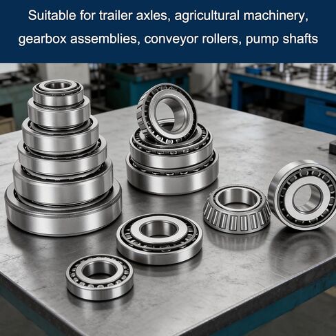uxcell 1 Set 25877/25821 Tapered Roller Bearing Cone and Cup Set, 1.375" Bore x 2.875" OD x 0.9375" Width, Chrome Steel Taper Bearing Set in Saudi Arabia