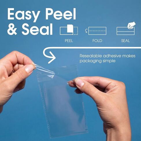 8" X 10" Self-Sealing Cellophane Bags (200 Count) Clear Resealable Cello Bags for Art Prints, Photos, Stickers, Cookies, and Crafts - Spartan Industrial in Saudi Arabia