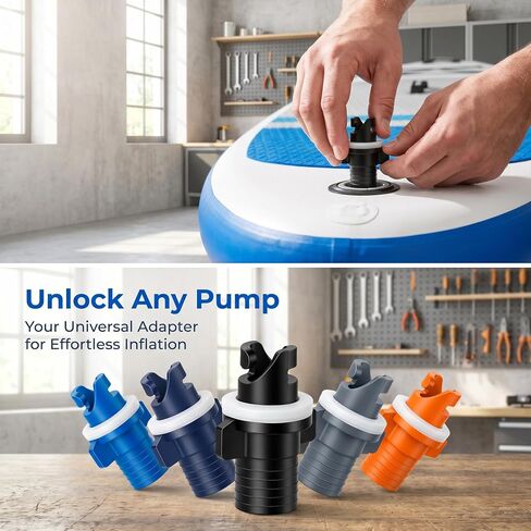 Air Valve A-dapter Halkey-Roberts Hose (HR) A-dapter Paddle Board Air Pump A-dapter HR Valve A-dapter Replacement for Naru valves on Wahoo and Wakoodai SUP (2 Pcs) in Saudi Arabia