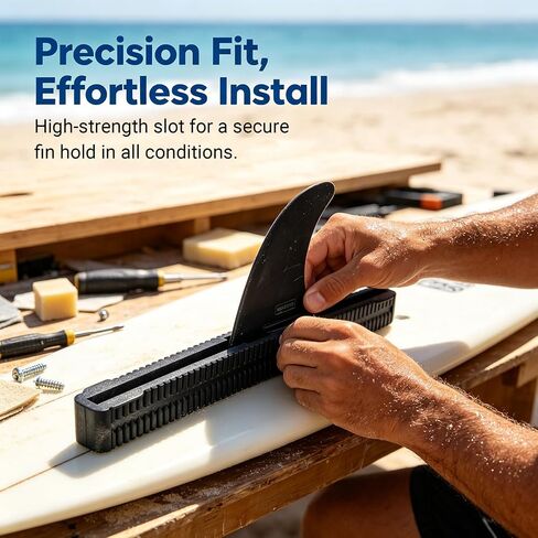 Surfboard Fin Box, 10 Inch Universal Longboard Surfboard Center Fin Box for Surfboard Use(Black) in Saudi Arabia