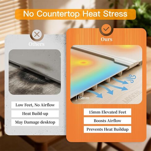 Food Warming Mat Extra Large-MIXVOVA 42"X16" Extendable Electric Food Warmer with 7 Temperature & 6 Timer Settings,Child Lock,2-Piece Silicone Warming Trays for Buffets,Parties and Home in Kuwait