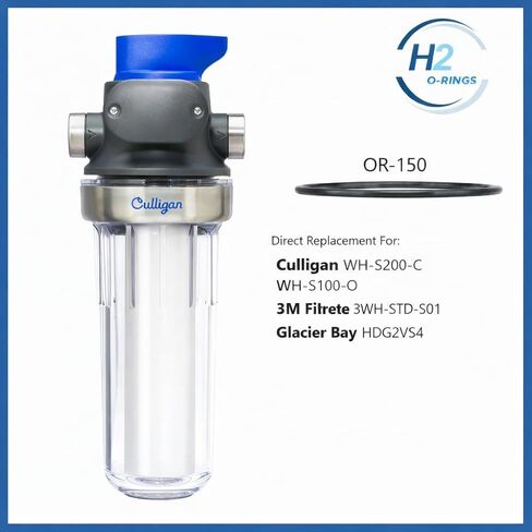 H2 O-Ring | OR-150 | Culligan WH-S200-C and WH-S100-O | 3M Filtrete 3WH-STD-S01 | Glacier Bay HDG2VS4 | 3-Pack O-Ring for Filter Housing| NSF61 for Potable Water | in Kuwait