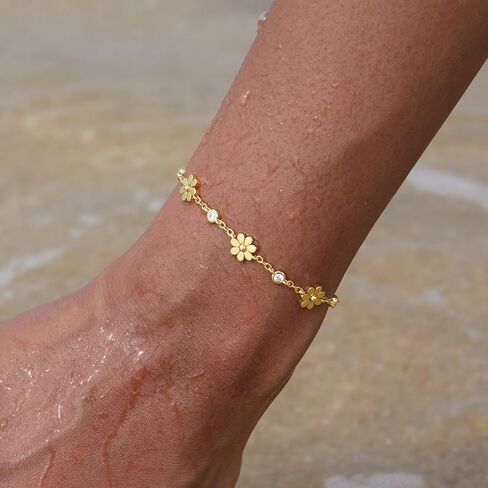 STORYJEWELLERY سوار ديزي، أساور مطلية بالذهب للنساء، أساور التنس للنساء، مجوهرات ديزي اللذيذة، هدايا لها in Kuwait